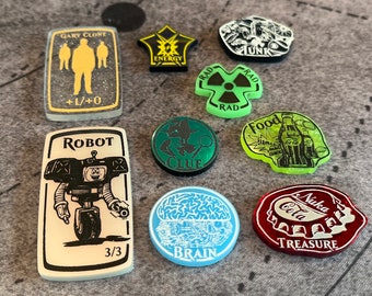 MTG, Fallout inspired, Fan Made Ability Counter Tokens- Single Sided