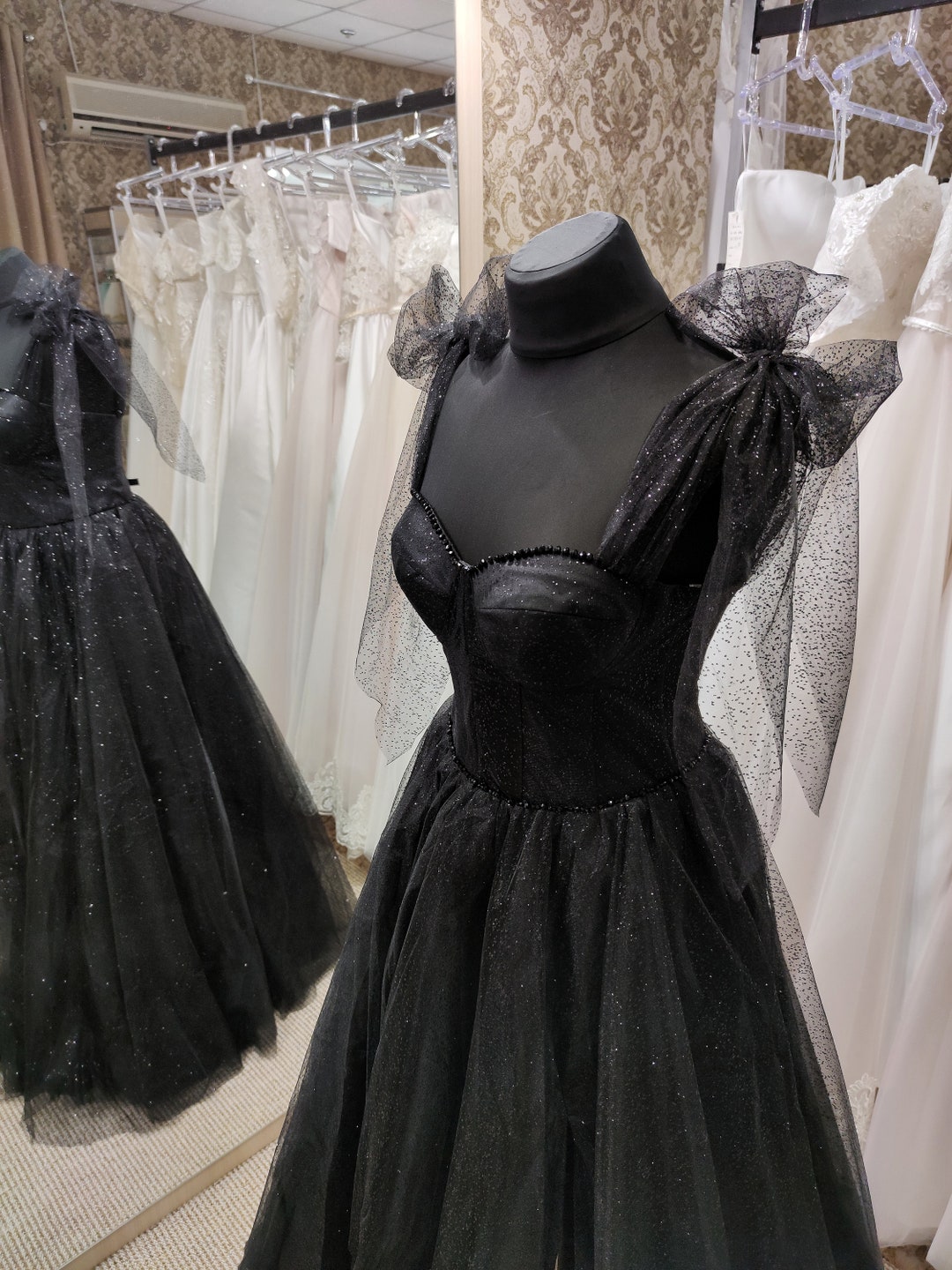 Black tulle gown 2025