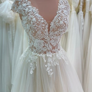 Elegant Wedding Dress, Sleek Wedding Dress, Corset Wedding Dress, Clasic Wedding Dress, Rustic Wedding Dress, Open Back Wedding Dress