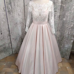 Elegant Wedding Gown, Luxury Bridal Gown, Long Sleeves Wedding Dress, Boho Bridal Dress