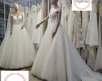 Ballgown Bridal Dress, Ivory Sleeveless Dress, Rustic Bridal Dress, Fabulous Wedding Dress, Ivory Wedding Dress, Bohemian Wedding Dress