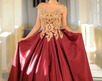 Evening Dress,Long Evening Dress,Lace Evening Dress,Color Bridal Gown,Evening Prom Party Dresses,Long Lace Dress