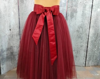 Wedding Bridesmaid Tulle Skirt, Full Length, Soft Long Tulle Skirt, Petticoat for Photo Shoot, Maxi Tulle Skirt, Christmas Skirt