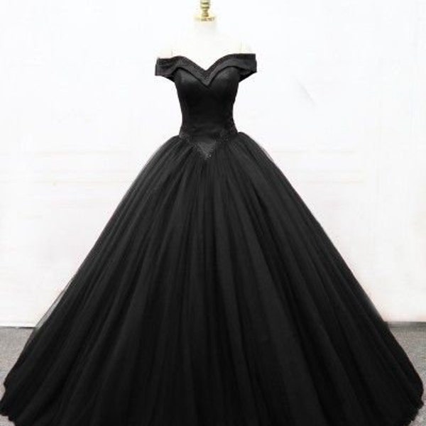 Black Boho Wedding Dress - Etsy