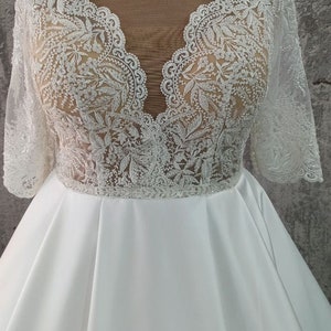 Elegant Wedding Gown, Luxury Bridal Gown, Long Sleeves Wedding Dress, Boho Bridal Dress