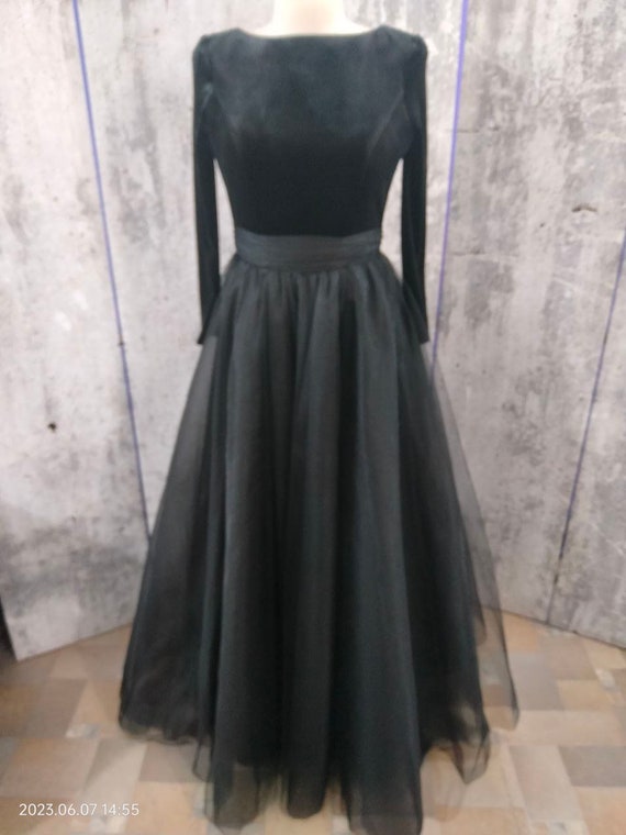 Black Tulle Dress, Black Simple Dress, Prom Dress, Evening Dress, Cocktail  Dress, Feminine Party Dress, Maxi Dress - Etsy Denmark
