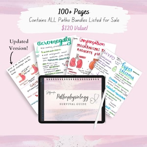 Pathophysiology Survival Guide | Nursing Notes Bundle | Pathophysiology Ultimate Bundle