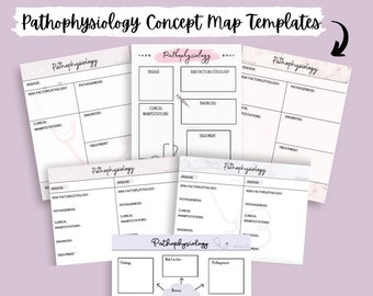 Pathophysiology Concept Map Templates | Note-taking Templates