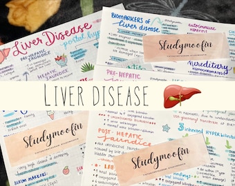 Pathophysiology Liver Disorders Notes Bundle with Knowledge Check