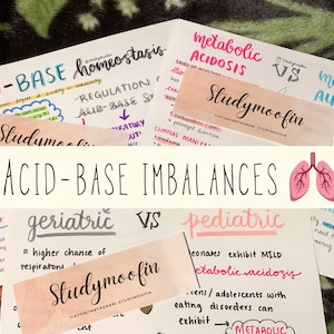 Pathophysiology Acid-Base Homeostasis and Imbalances Notes Bundle with Knowledge Check