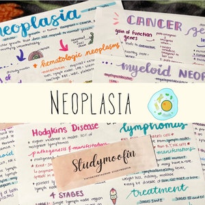 Pathophysiology Neoplasia Notes Bundle with Knowledge Check