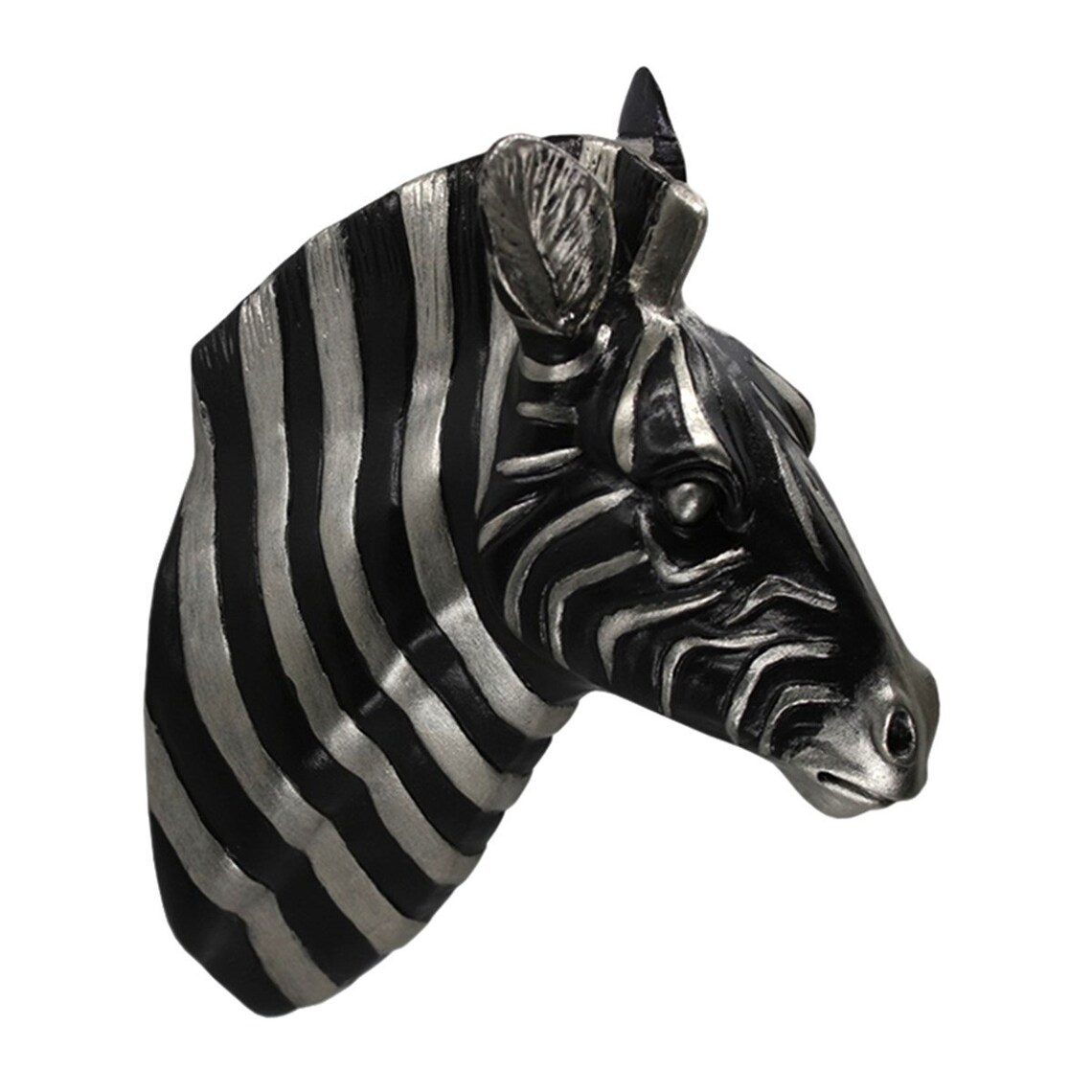 Wall Art Zebra Head Polyester Zebra Decor Animals Wall Etsy