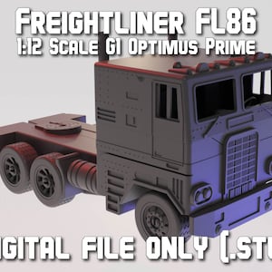 Freightliner FL86 1:12 Scale G1 Optimus Prime Digital .stl file