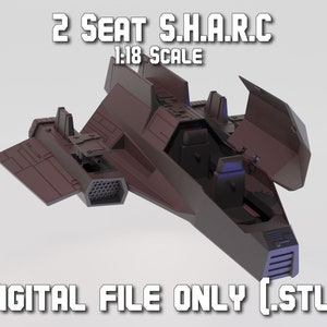 2 Seat G.I. JOE SHARC Digital .stl file