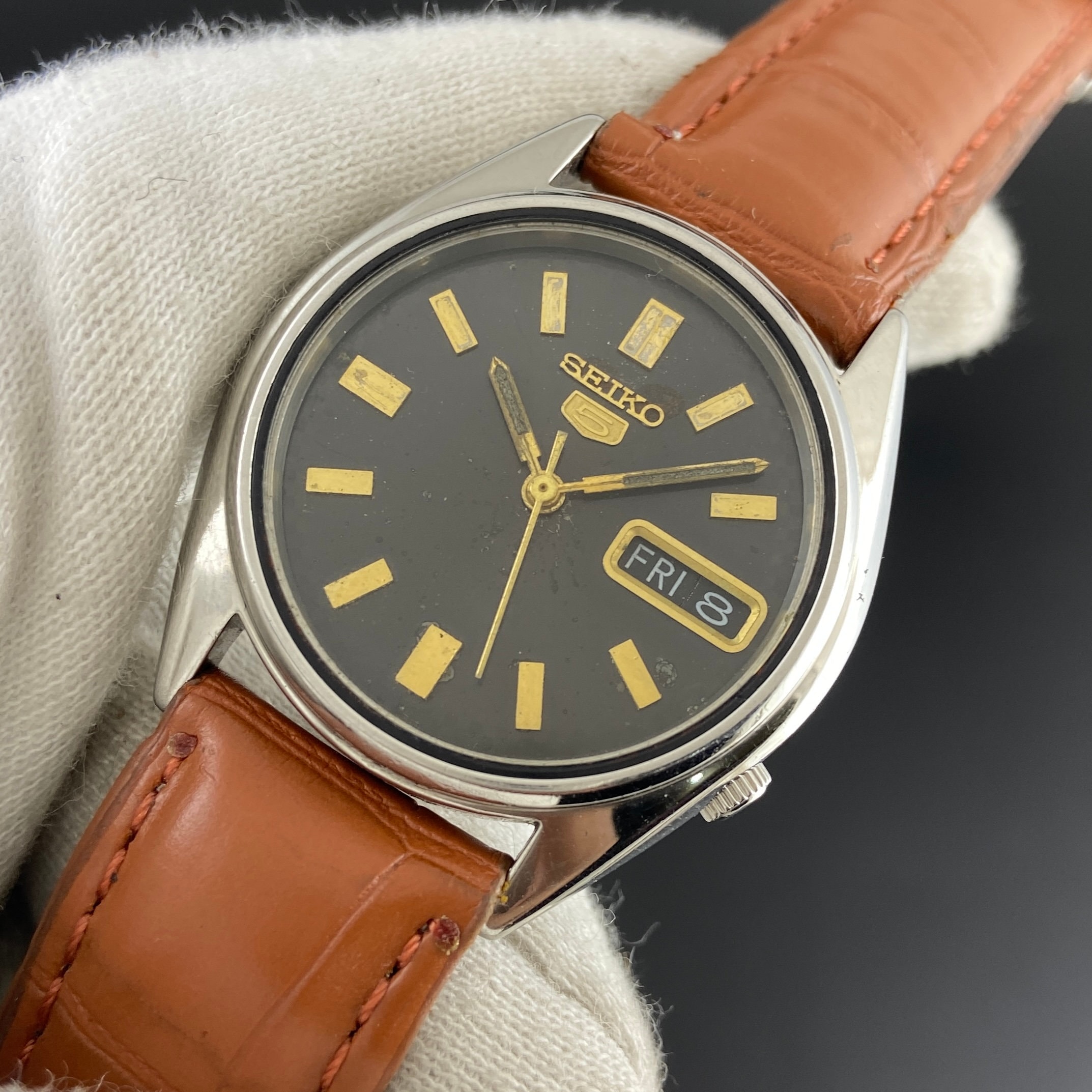 Genuine Vintage seiko 5 automatic 17 jewels cal.7009A day Etsy