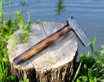 Hammer Iron 2lb Dog Head Forging Hammer – Heavy-Duty and Durable New Iron Tool for Blacksmithing, Metalworking, Knife Making, and Versatile