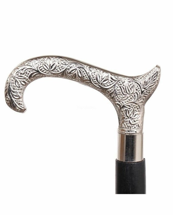 New Antique Victorian Brass Vintage Designer Handle Walking Wooden Stick Cane// New Antique Victorian Brass Vintage Designer Handle Walking Wooden Stick Cane//
