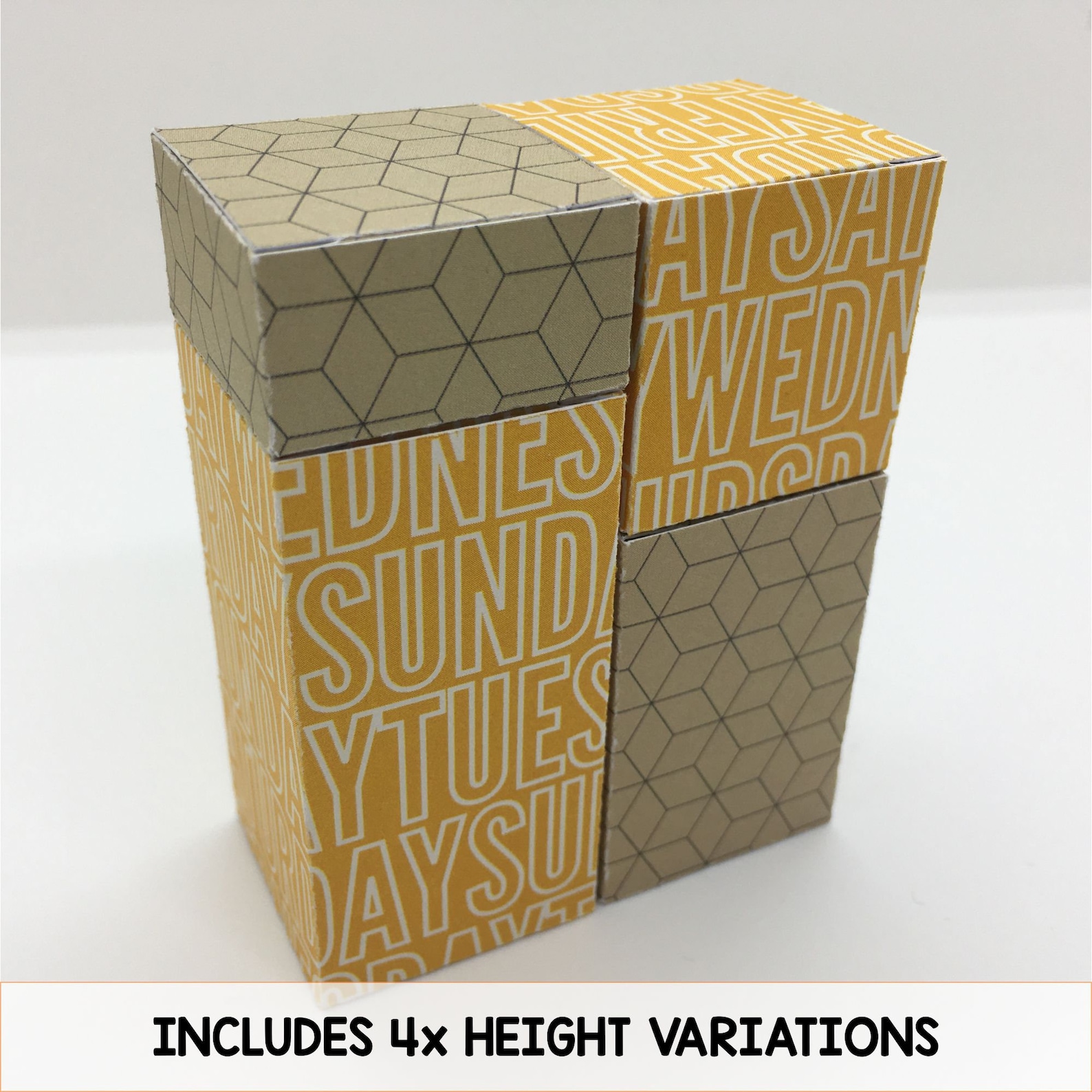 Simple Cube / Cuboid / Box Template (SVG Download) - Cricut and ...