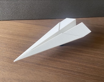 Paper Plane and Stand - 3D Printer Files (STL, 3MF) - Desktop Accessory