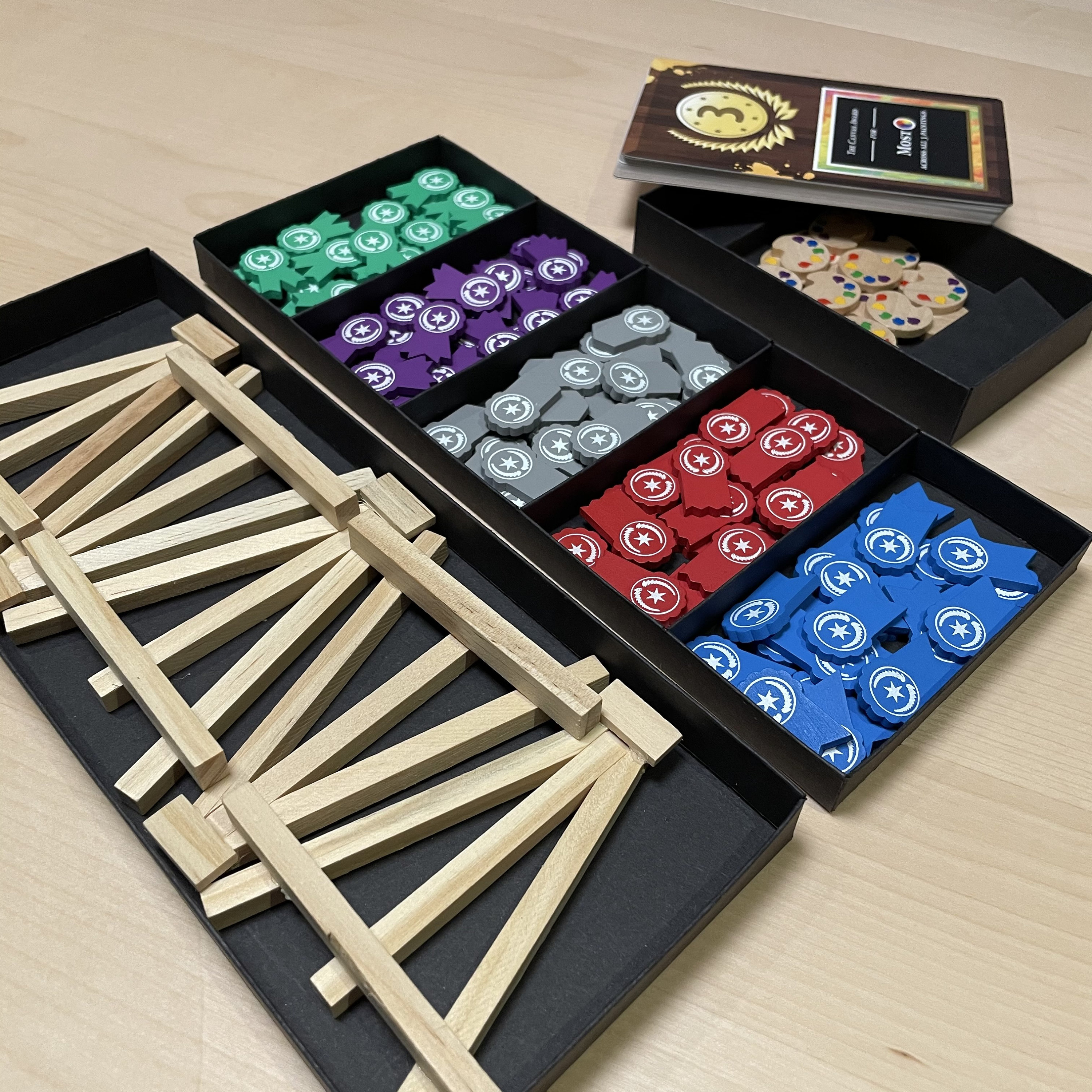 Canvas Board Game Plantilla de inserción de componentes deluxe PDF, SVG Imprimible y Cricut