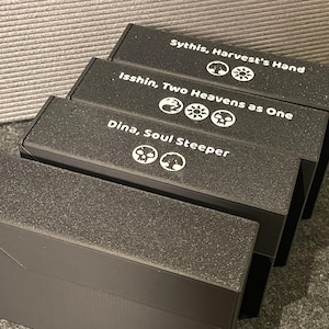 Example of customised deck box lid