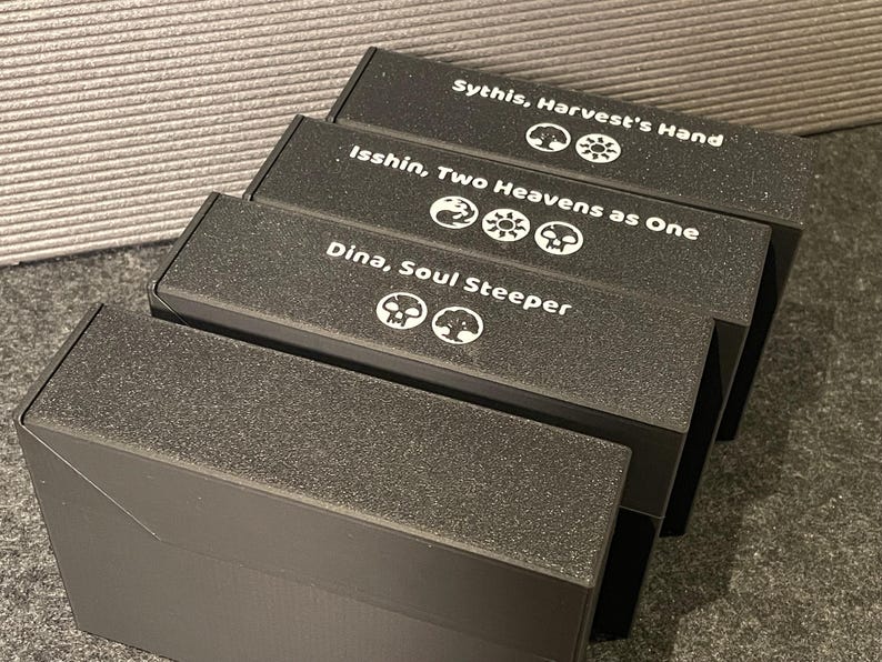 Example of customised deck box lid