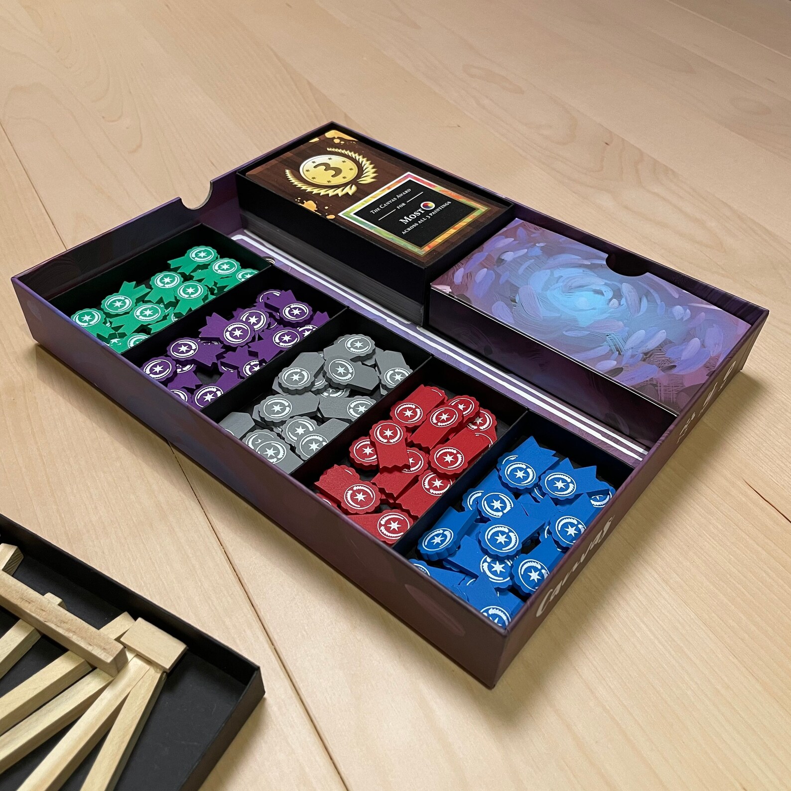 Canvas Board Game Deluxe Component Insert Template PDF Etsy