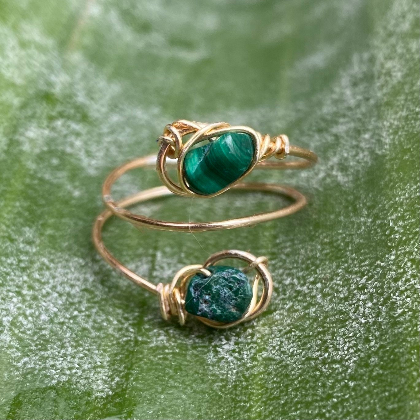 Adjustable Semiprecious Stone Ring | Custom Crystal Wire Wirewrapped …