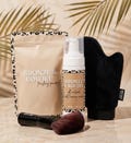 All-Natural Self Tanning Kit | Mousse, Powder, Mitt & Brush