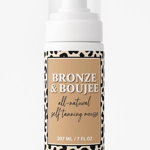 Bronze & Boujee Self Hydrating Tanning Mousse Foam | Streak-Free Bronzer | Long Lasting Glow | Natural Flawless Tan | Vegan Sunless Tanner