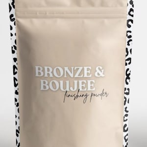 Bronze and Boujee Spray tan finishing drying powder