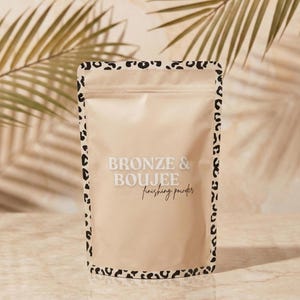 Bronzen en boujee Spraytan-afwerkingsdroogpoeder