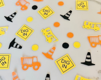 Construction Confetti, Dump Truck Confetti, Construction Party Decor, Construction Theme, Construction Birthday Party Decorations