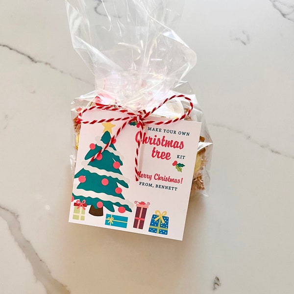 Make a Christmas Tree Kit, Christmas Gift, Party Favor, Holiday Class Gift, Winter Craft, School Activity