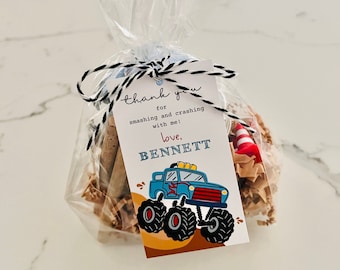 Monster Truck Birthday Party Favor, Monster Truck Modeling Clay Favor, Monster Truck Party Favor, Birthday Favors