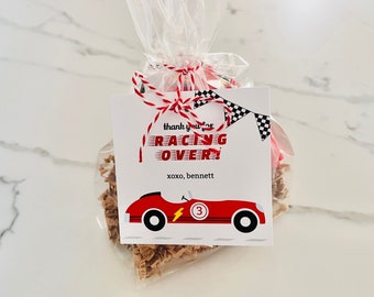Vintage Race Car Birthday Party Favor, Two Fast Birthday Modeling Clay Favor, Fast One Birthday Party Favor, Race Car Party Favor