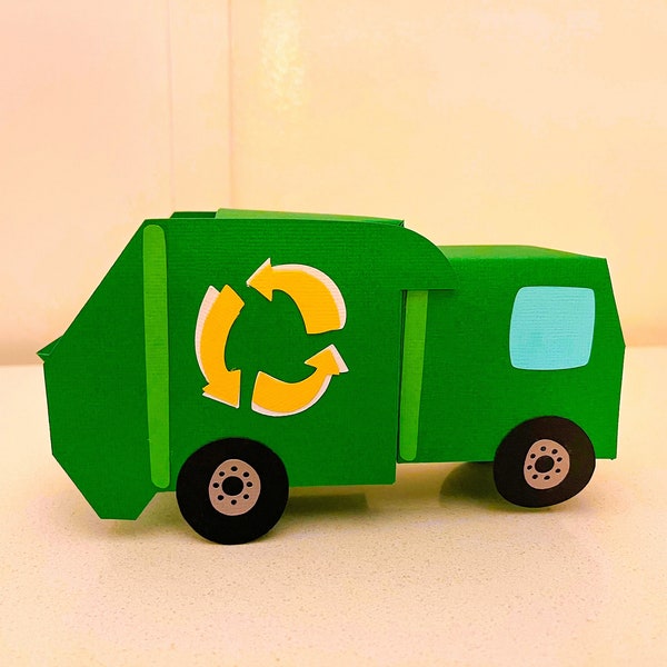 Garbage Truck Favor Box, Garbage Truck Party Decoration, Trash Bash Party Favor, Trash Bash Decor