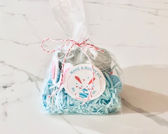 Easter Make a Bunny Modeling Clay Kit, Easter Basket Idea, Easter Gift for Kids, Easter Basket Stuffer, Easter Party Favors
