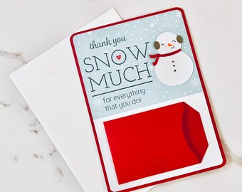 Holiday Teacher Gift Card Holder, Christmas Gift Card Holder, Xmas Gift Card Holder, Hanukkah Gift Card Holder