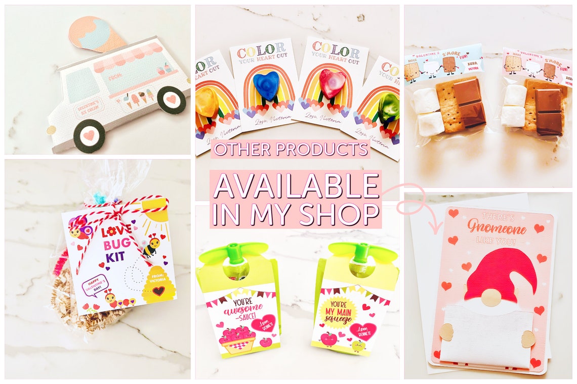 Personalized I Dig You Valentine Cards for Kids, Classmate Valentines ...