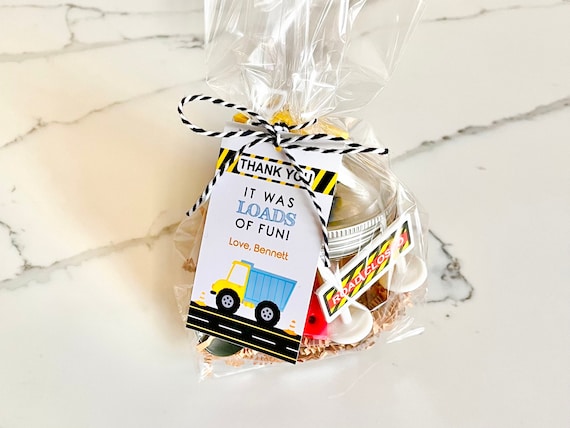 Construction Birthday Party Favor, Construction Modeling Clay Favor, Transportation Party Favor, Truck Party Favor