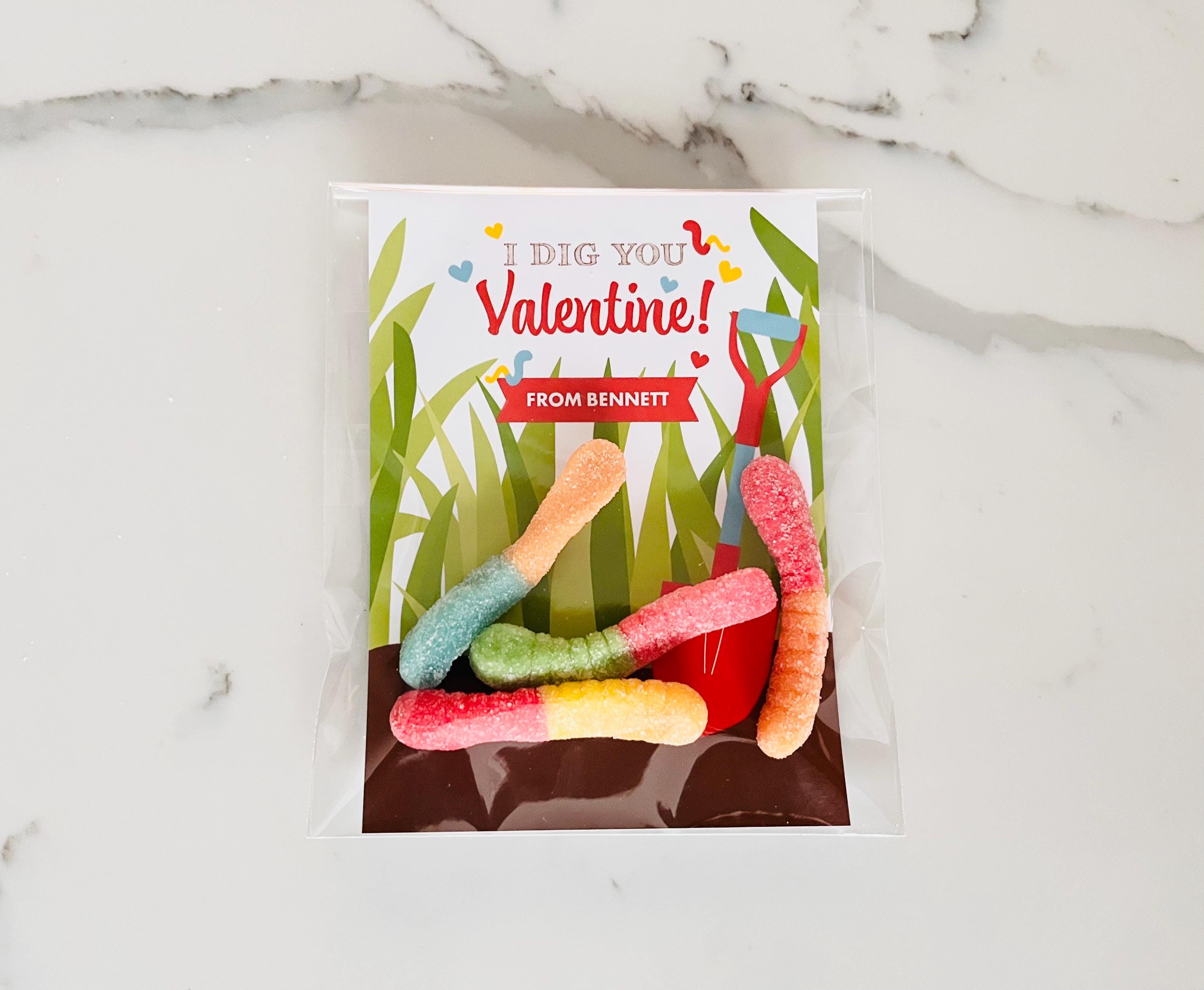Personalized I Dig You Valentine Cards for Kids, Classmate Valentines ...