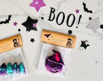Halloween Coloring Cards with Crayons, Non-Candy Halloween Ideas, Halloween Coloring Page, Party Favor, Classroom Favor