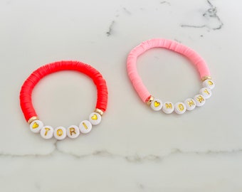 Custom Name Bracelet, Heart Bracelet, Personalized Gift, Custom Bracelets