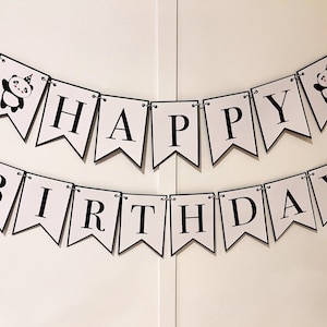 Panda Happy Birthday Banner, Custom Panda Birthday Banner, Custom Panda Banner