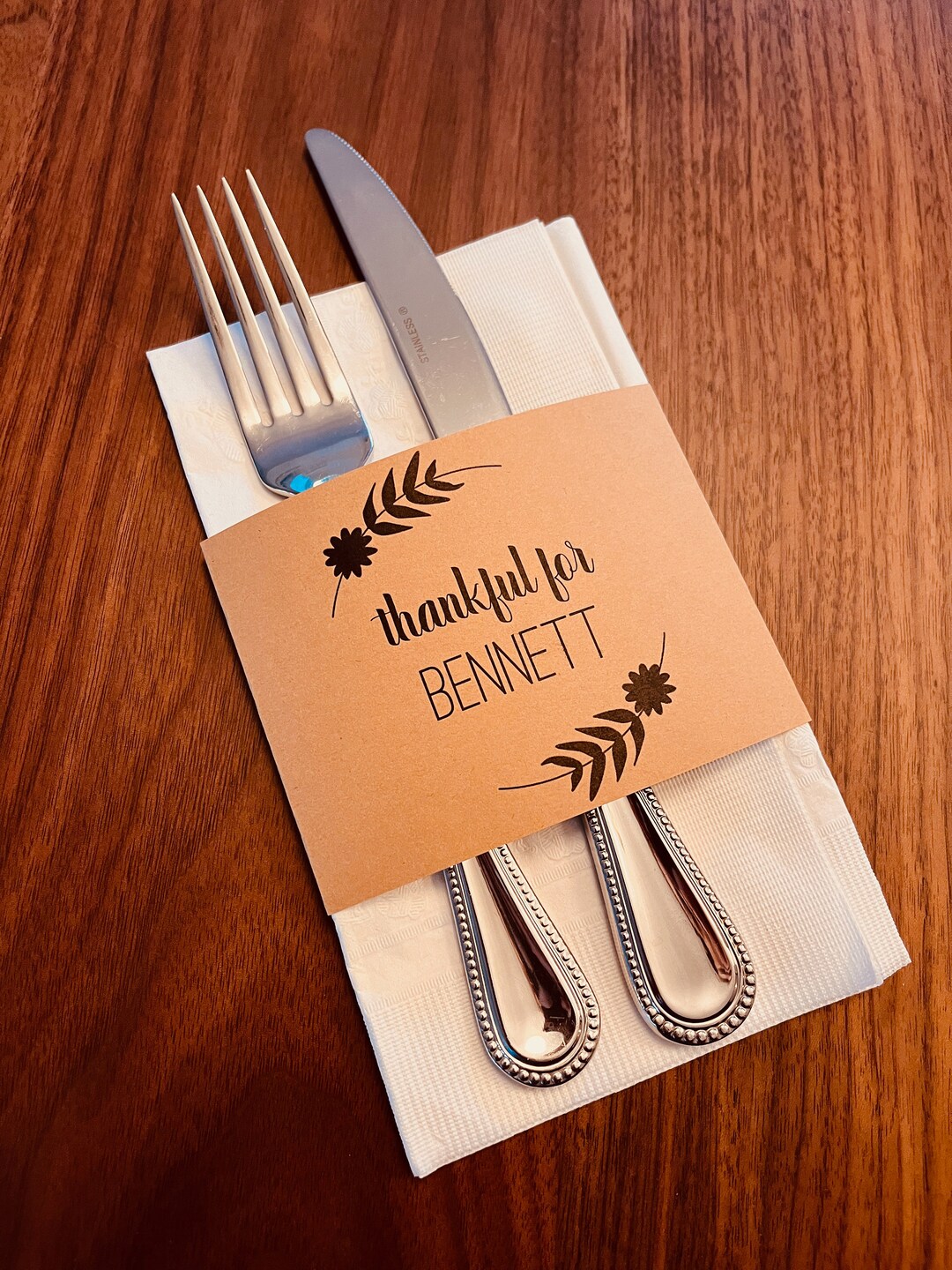Thanksgiving Silverware Holder, Thanksgiving Decor, Thanksgiving Table ...