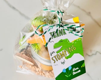 Dinosaur Birthday Party Favor, Dinosaur Modeling Clay Favor, Three Rex Birthday Party Favor, Dinosaur Party Favor