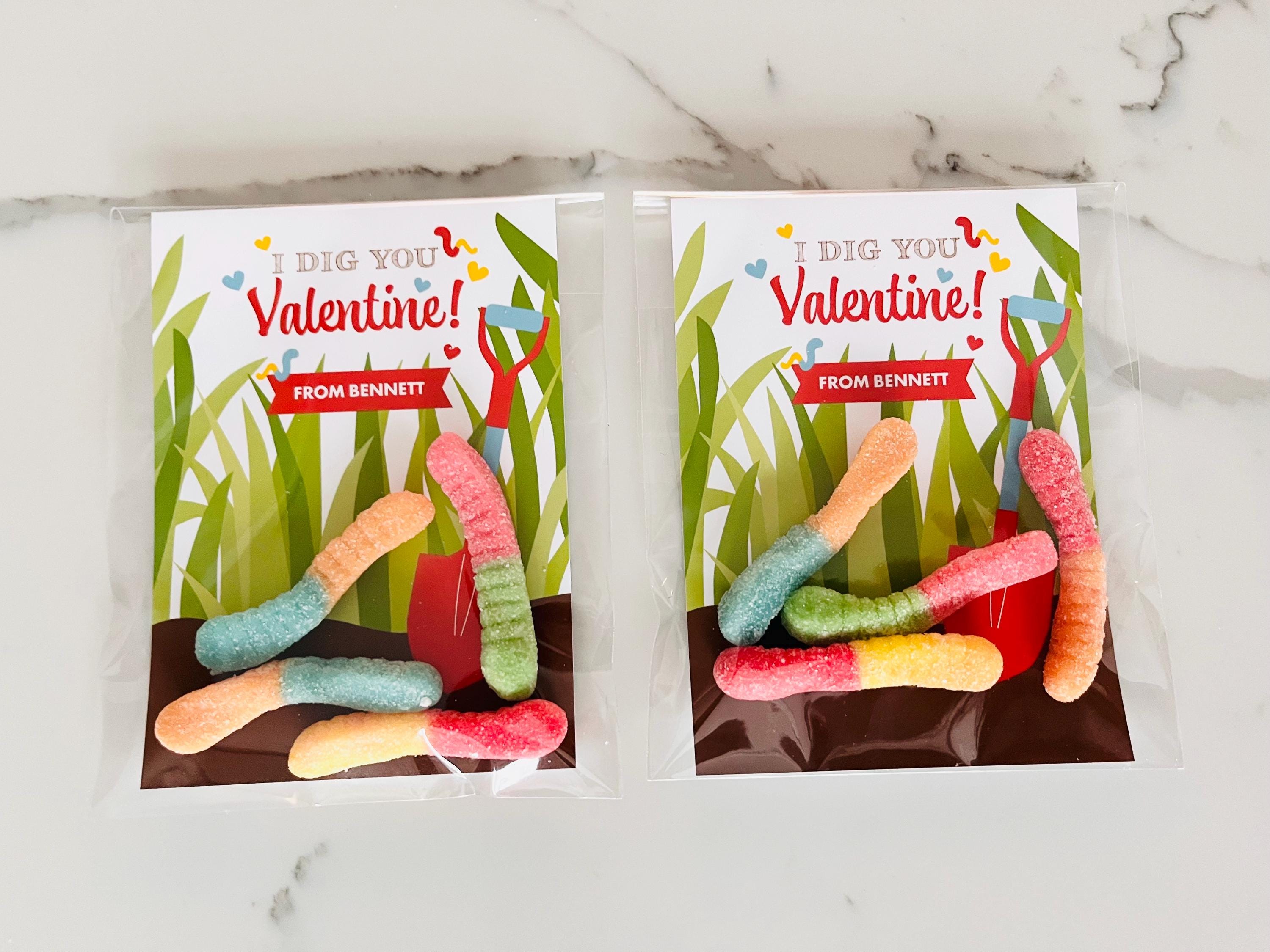 Personalized I Dig You Valentine Cards for Kids, Classmate Valentines ...