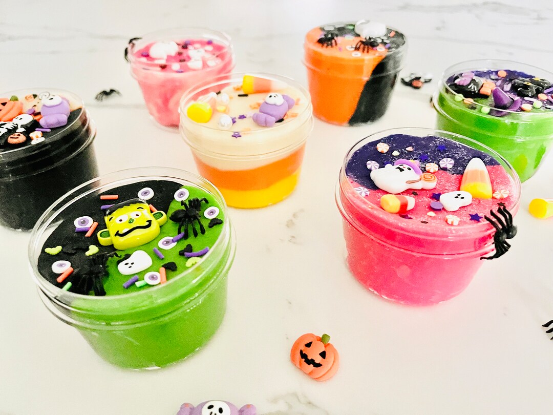 Halloween Modeling Clay Kit Halloween Sensory Jars Halloween Etsy