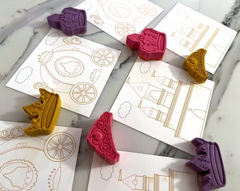 Princess Party Favors, Princess Crown Crayons, Toddler Party Favors, Kids Party Favors, Princess Carriage Crayon Party Favors